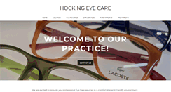 Desktop Screenshot of hockingeyecare.com